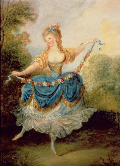 Dancer with a Garland by Jean Frederic Schall